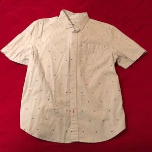 Striped Watermelon Button-Up Size L